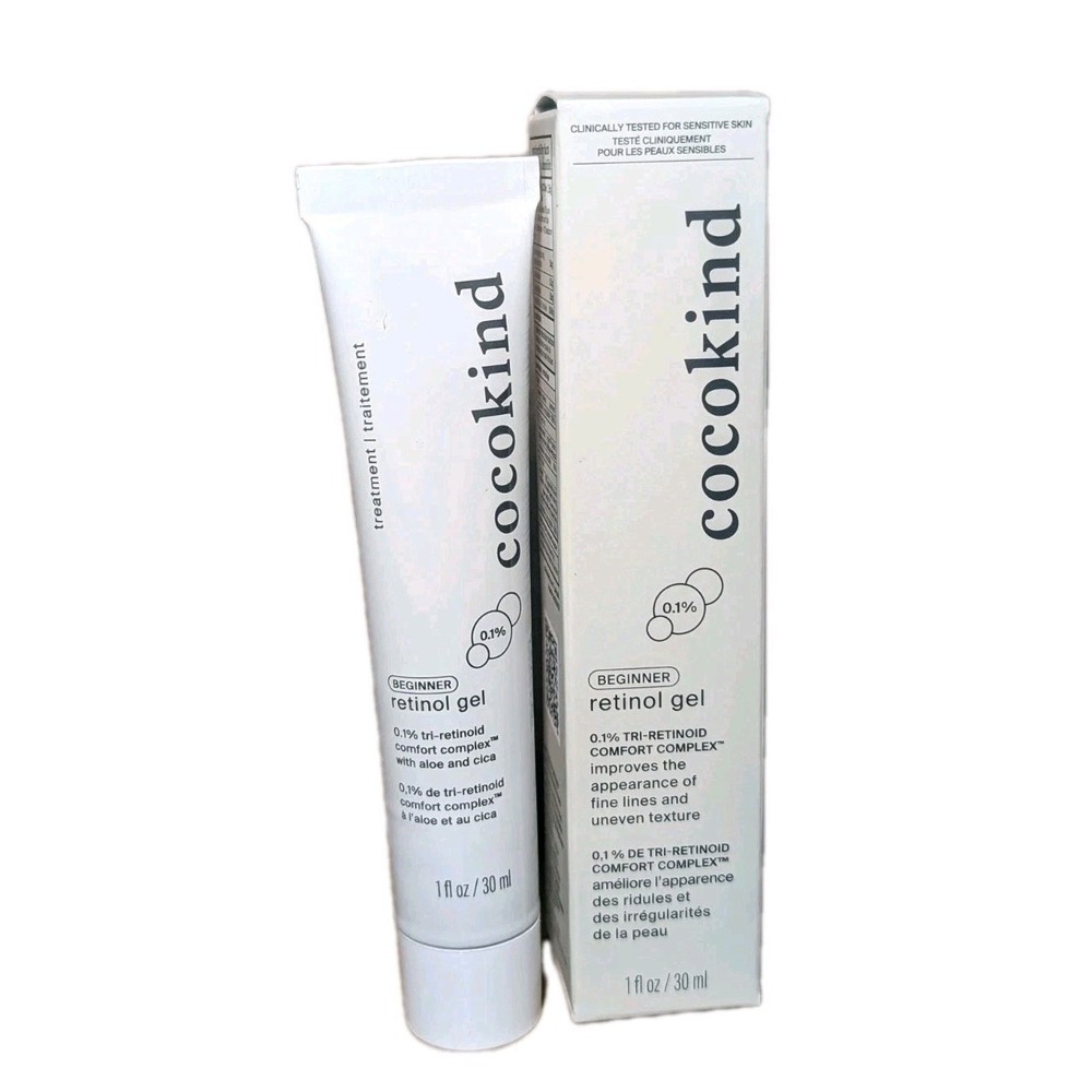 COCOKIND Beginner Retinol Gel 0.1%- 1 fl oz Fine Lines - NEW IN BOX